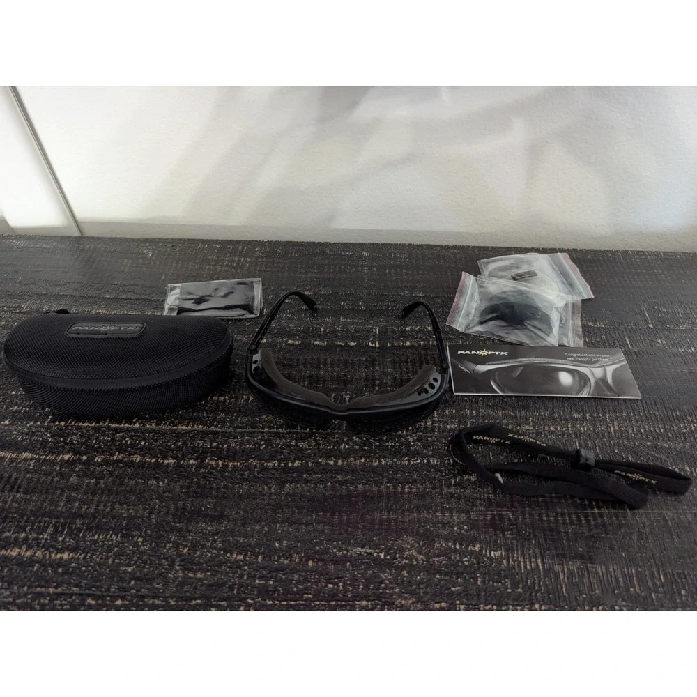 PANOPTX Raptor Black Plastic frames Goggles Protective Glasses With Case